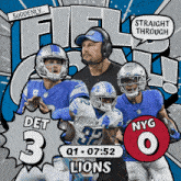 New York Giants (0) Vs. Detroit Lions (3) First Quarter GIF - Nfl National Football League Football League GIFs