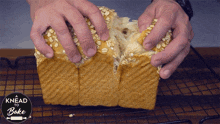 Splitting The Bread A Knead To Bake GIF - Splitting The Bread A Knead To Bake Fluffy Flaky Bread GIFs