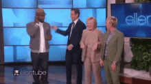 Hillary Clinton Dab Ellen Degeneres GIF - Dab Awkward Ellen GIFs