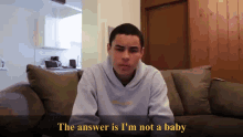 Im Not A Baby Dude At All Baby GIF - Im Not A Baby Dude At All Baby Baby Dude GIFs