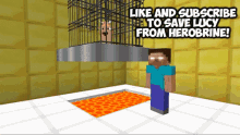 like and subscribe caged good job fire lava