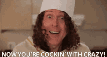 Weird Al You Are Cooking With Crazy GIF - Weird Al You Are Cooking With Crazy Chef GIFs