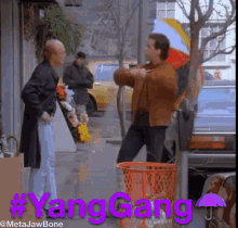 Umbrellas For Yang Seinfeld GIF - Umbrellas For Yang Seinfeld Yang Gang GIFs