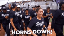 ucf softball ucf go knights charge on ucf horns down