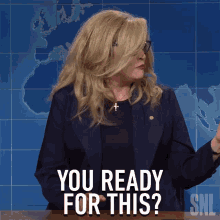 You Ready For This Marsha Blackburn GIF - You Ready For This Marsha Blackburn Saturday Night Live GIFs
