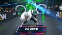 a wrestler named will ospreay is on a aew show
