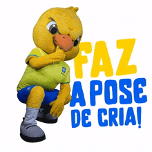 faz a pose de cria canarinho cbf confedera%C3%A7%C3%A3o brasileira de futebol trava na pose