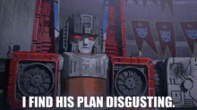 Transformers Starscream GIF - Transformers Starscream I Find His Plan Disgusting GIFs