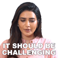 It Should Be Challenging Karishma Tanna Sticker - It Should Be Challenging Karishma Tanna Pinkvilla Stickers