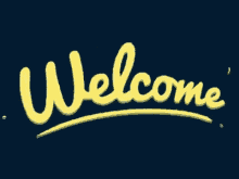 Welcome Animated Text GIF
