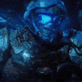 a close up of a person wearing a helmet and goggles with the words posting on the bottom right