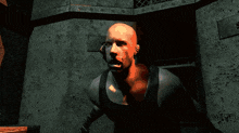 a silhouette of a person holding a gun in front of a wall