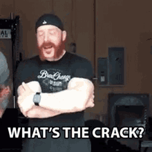 Whats The Crack How You Doin GIF - Whats The Crack How You Doin Stephen Farrelly GIFs