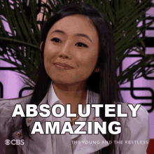 Absolutely Amazing Allie Nguyen GIF - Absolutely Amazing Allie Nguyen The Young And The Restless GIFs