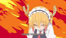 Burning Love Tohru GIF - Burning Love Tohru Tohru Heart GIFs
