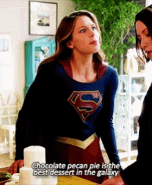 Kara Danvers Supergirl GIF - Kara Danvers Supergirl Chocolate Pecan Pie GIFs