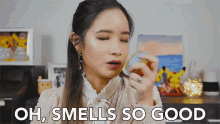 Oh Smells So Good Kim Dao GIF - Oh Smells So Good Kim Dao Smells Nice GIFs