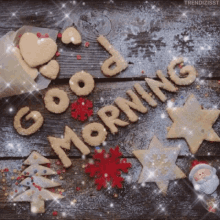 Good Morning Christmas Cookies GIF - Good Morning Christmas Cookies Advent GIFs