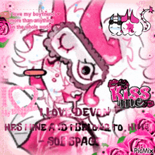 a picture of a cartoon character with the words " i love my boyfriend more than anything in the whole world " on it