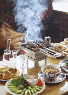 Food Barbecue GIF - Food Barbecue Skewers GIFs