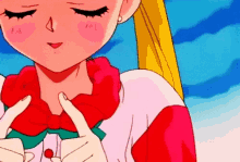 sailormoon usagi anime girl hoping blush