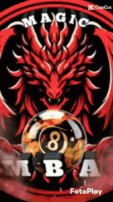 a picture of a dragon with the words magic mba