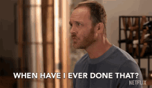 When Have I Ever Done That Coyote Bergstein GIF - When Have I Ever Done That Coyote Bergstein Ethan Embry GIFs