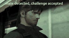 Male Detected Challenge Accepted Metal Gear GIF
