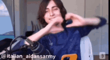 Aidan Heart Aidan Love GIF - Aidan Heart Aidan Love Aidan Makes The Heart GIFs