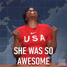 She Was So Awesome Weekend Update GIF - She Was So Awesome Weekend Update Saturday Night Live GIFs