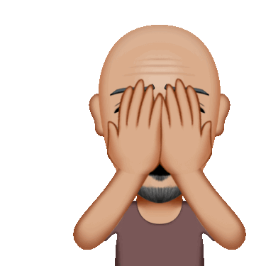 Oh No Facepalm Sticker - Oh No Facepalm Waah Stickers