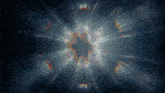 a kaleidoscope shows a light coming out of the middle