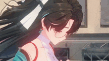 a close up of a girl 's face in a video game with a user id of 500143443