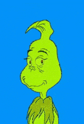 a cartoon of grinch with a very angry face
