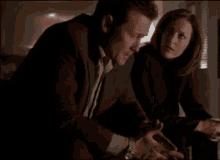 Doggett X Files Scully Hospital Comfort GIF - Doggett X Files Scully Hospital Comfort GIFs