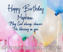 happy birthday nephew may god always shower his blessing on you