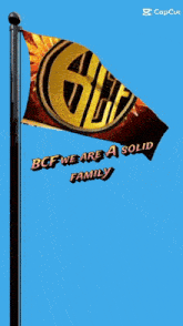 a flag that says " bfc we are a solid family "