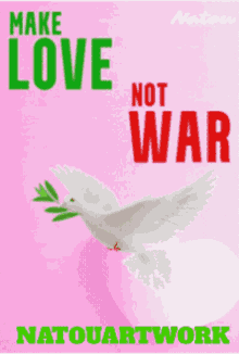 no war natou artwork peace love no war natou