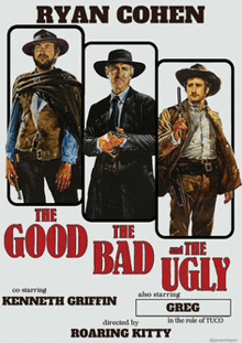 a poster for the movie the good bad and the ugly