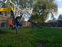 swing playground perfect landing playing