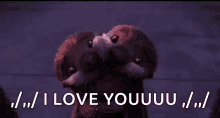 I Love You Cuddle Party GIF - I Love You Cuddle Party Finding Dory GIFs