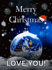 Snowball Merry Christmas GIF
