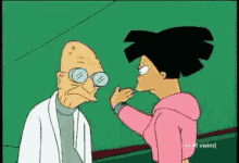 Slapping The Professor - Futurama GIF