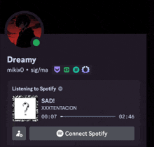 a screenshot of a person 's spotify account