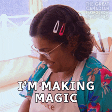 I'M Making Magic Candice GIF - I'M Making Magic Candice The Great Canadian Baking Show GIFs