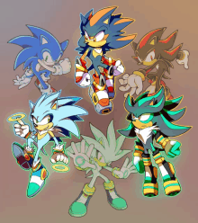 sonic and shadow and silver and blaze - Free animated GIF - PicMix