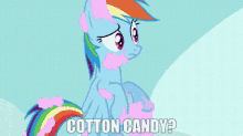 Mlp Rainbow Dash GIF - Mlp Rainbow Dash Cotton Candy GIFs