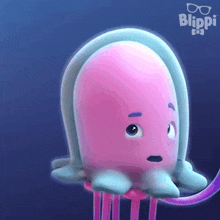 Oh No Jerry The Jellyfish GIF - Oh No Jerry The Jellyfish Blippi Wonders - Educational Cartoons For Kids GIFs