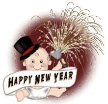 Baby New Year Happy New Year GIF - Baby New Year Happy New Year Fireworks GIFs
