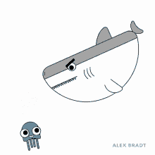 Shark Jelly GIF - Shark Jelly Jelly Fish GIFs